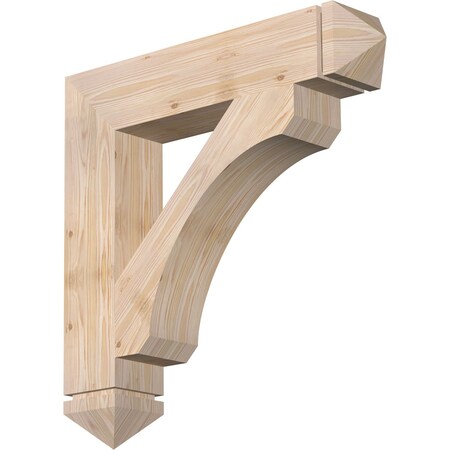 Legacy Arts & Crafts Smooth Bracket, Douglas Fir, 5 1/2W X 30D X 30H